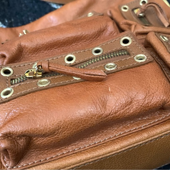 J LO | LEATHER BAG | CAMEL | MATTE GOLD HARDWARE | NWT - Picture 5 of 12